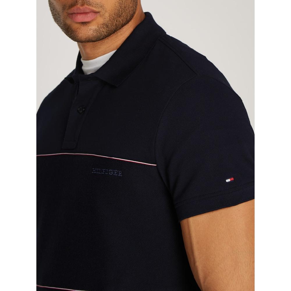 Tommy Hilfiger Poloshirt »GLOBAL STRIPE BLOCKING REG POLO« Mit Logo-Stickerei Und Logo-Streifen ▷ Für