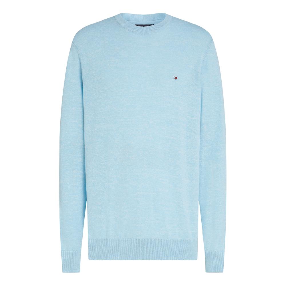 Tommy Hilfiger Rundhalspullover »COTTON LINEN CREW NECK« ▷ Für