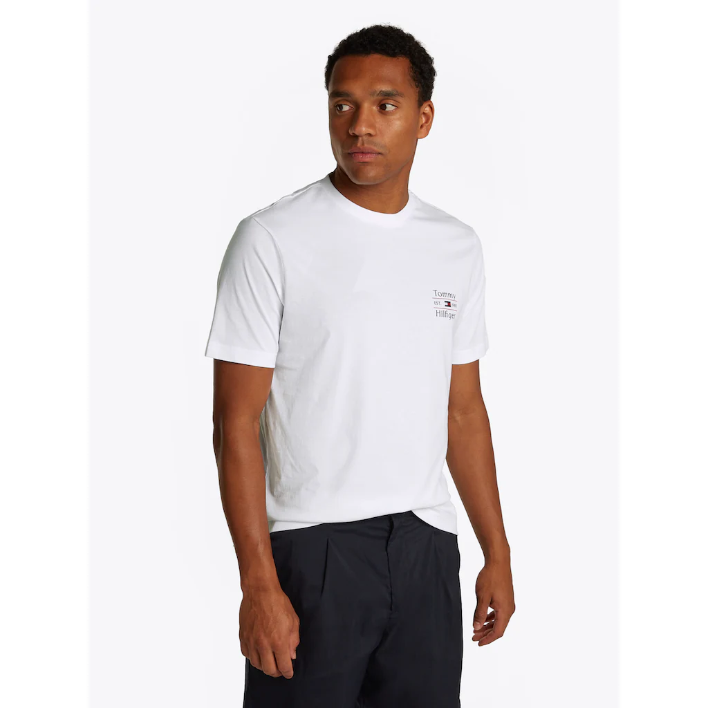 Tommy Hilfiger Rundhalsshirt »HILFIGER STACK TEE« ▷ bestellen