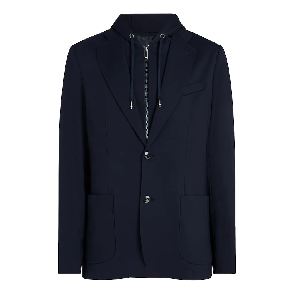 Tommy Hilfiger Sakko »DC PUNTO MILANO HOOD BLAZER« Mit Herausnehmbaren Kapuzeninlay