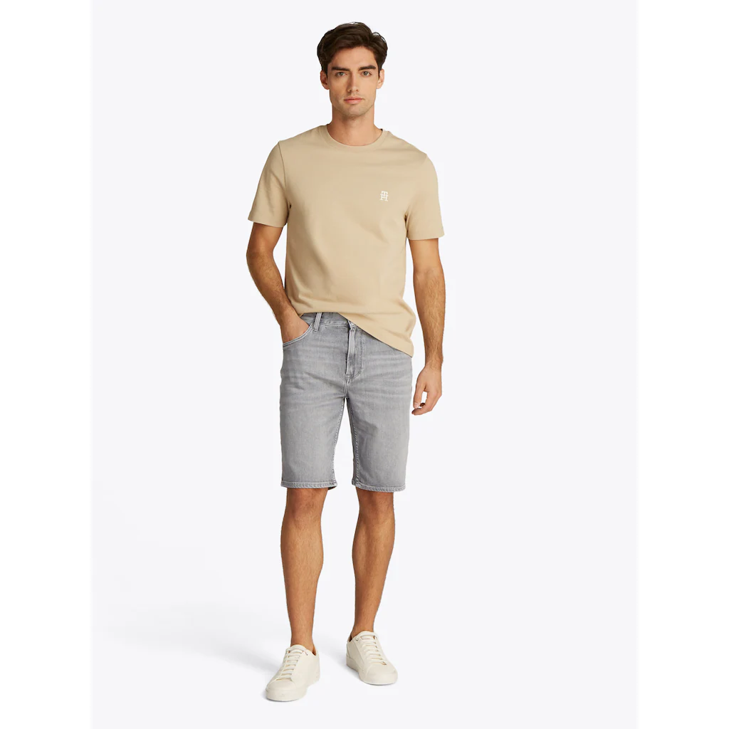 Tommy Hilfiger Shorts »BROOKLYN SHORT MICE GREY« Mit Gürtelschlaufen