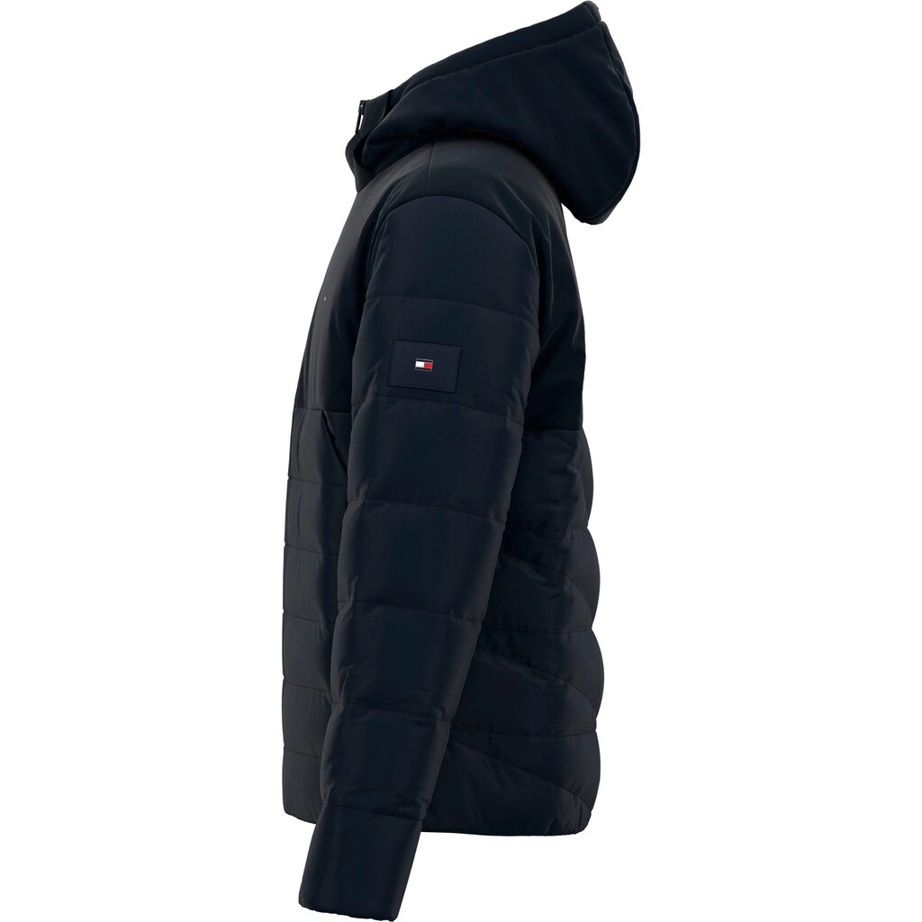 Tommy Hilfiger Steppjacke »CL MIXED MEDIA HOODED JACKET« Mit Kapuze ▷ Bestellen