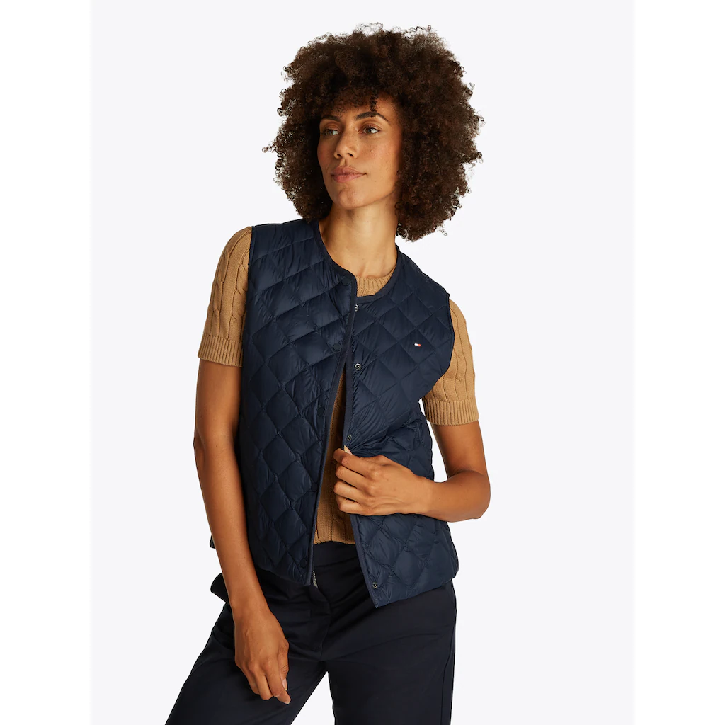 Tommy Hilfiger Steppweste mit Logostickerei