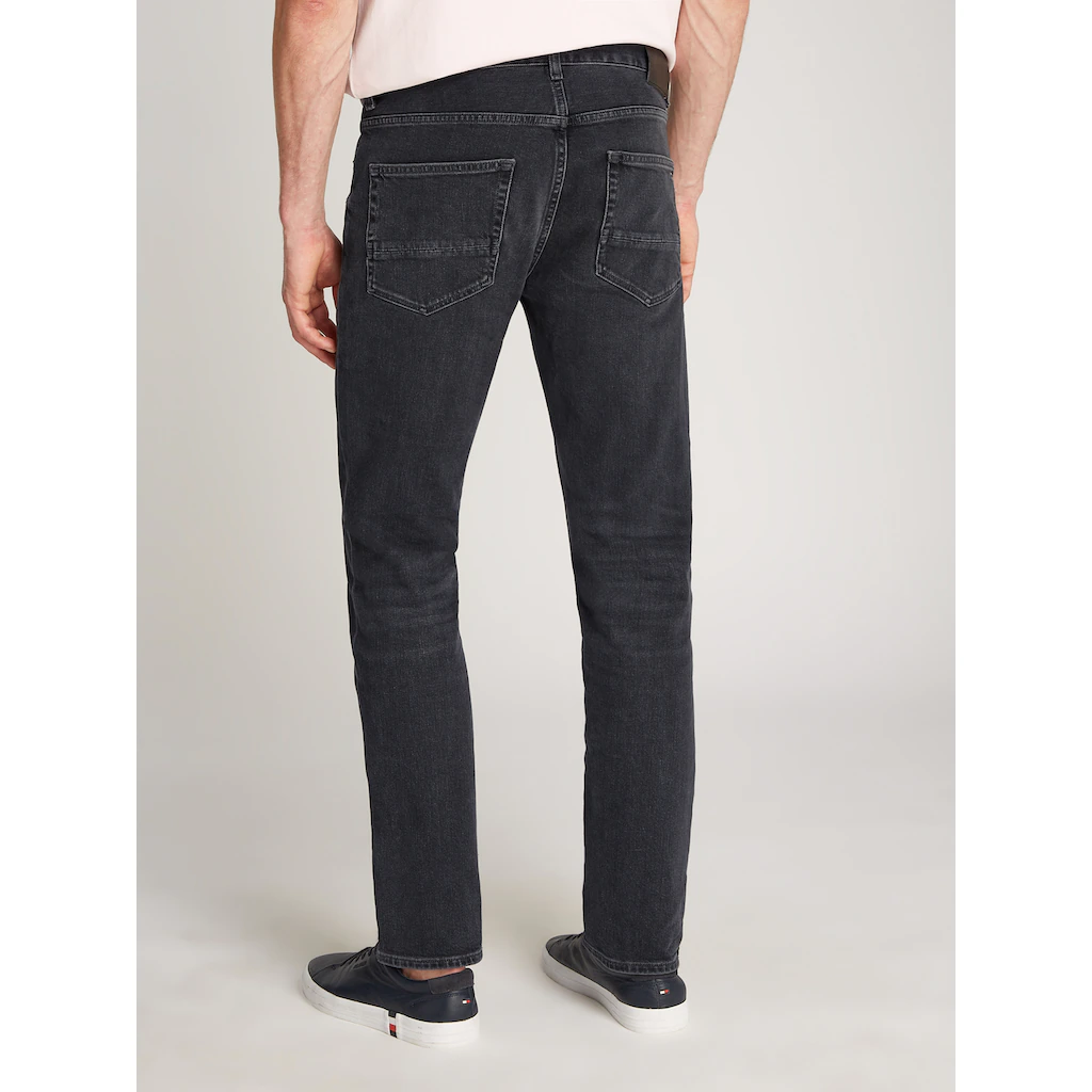Tommy Hilfiger Straight-Jeans »STRAIGHT DENTON STR CLARK BLACK« In Schwarzer Waschung ▷ Für