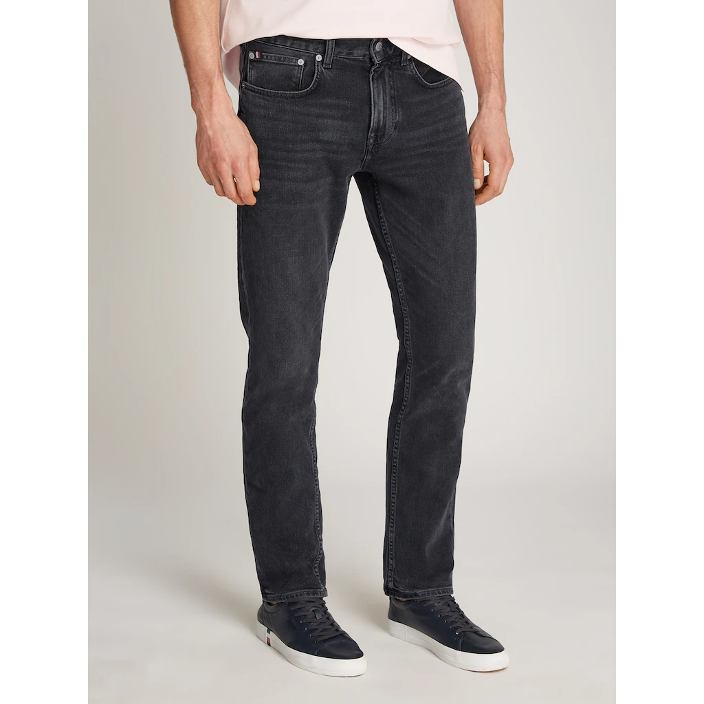 Tommy Hilfiger Straight-Jeans »STRAIGHT DENTON STR CLARK BLACK« in schwarzer Waschung ▷ für