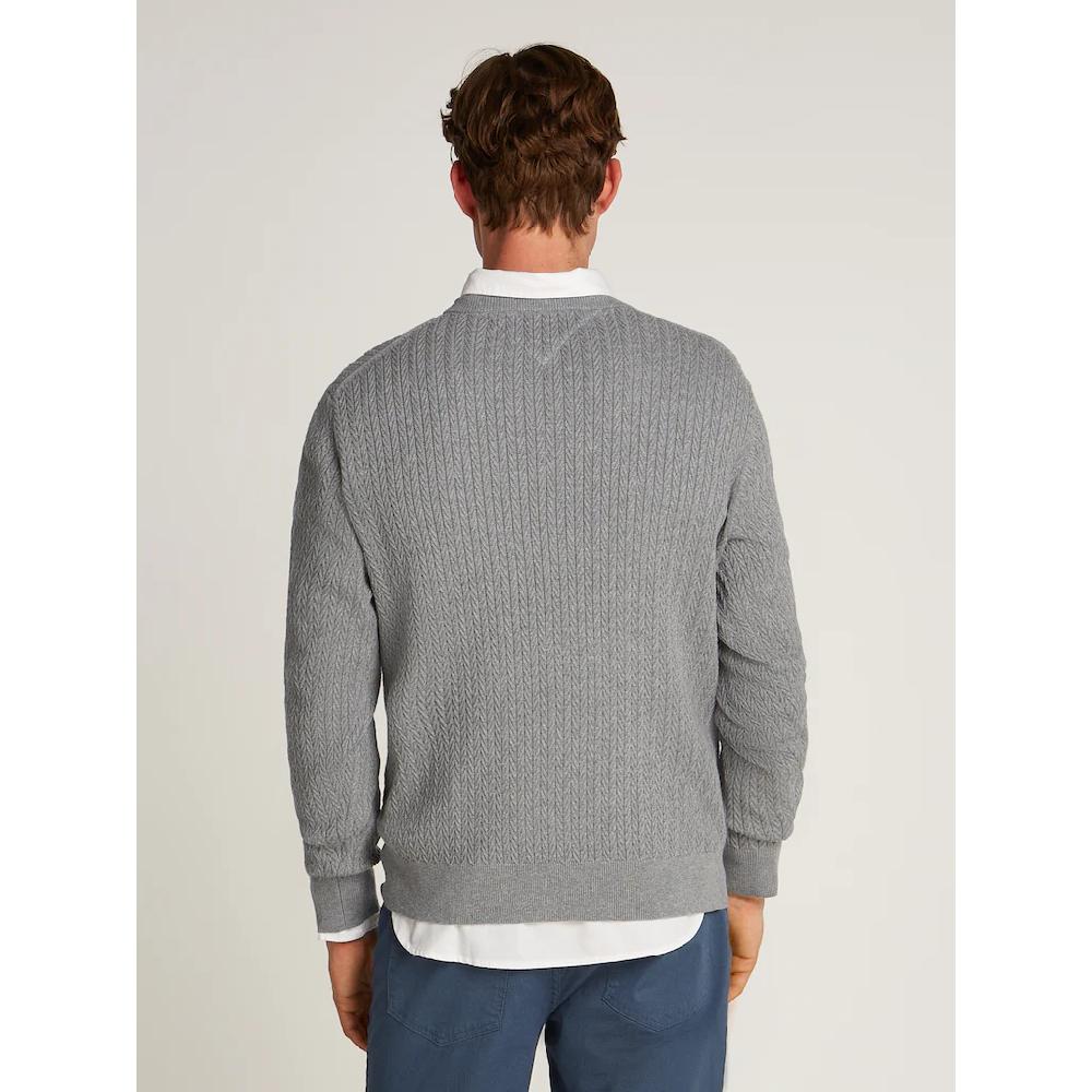 Tommy Hilfiger Strickpullover »HERRINGBONE STRUCTURE C NK« Mit Zopfmuster ▷ Für