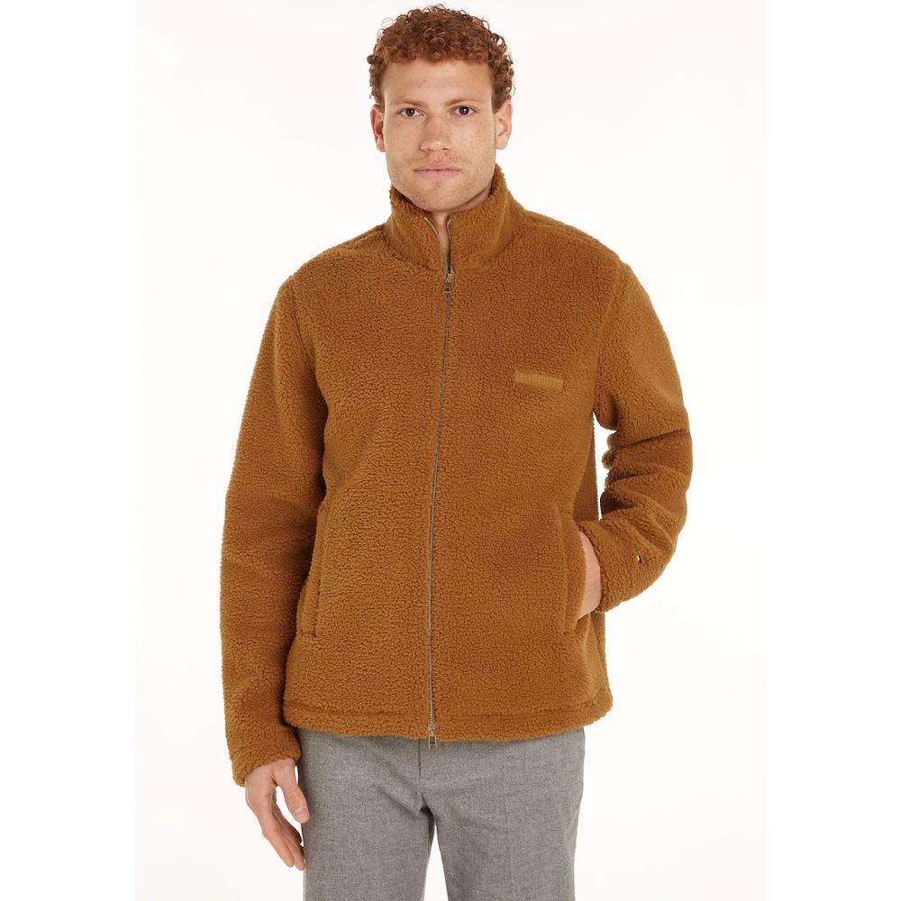 Tommy Hilfiger Sweatjacke »MONOTYPE TEXTURED FLEECE ZT« aus strukturiertem Teddy-Fleece ▷ für