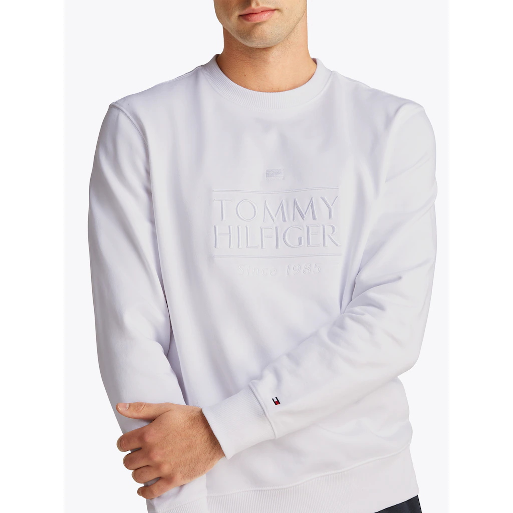 Tommy Hilfiger Sweatshirt »HILFIGER EMBRO LOGO SWEATSHIRT« ▷ Bestellen