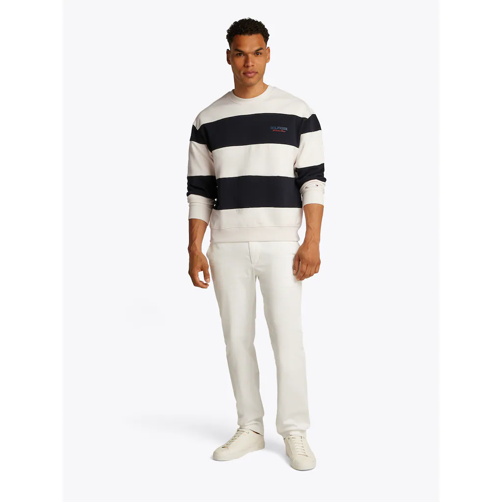Tommy Hilfiger Sweatshirt »MONOTYPE STRIPE SWEATSHIRT« Mit Großen Blockstreifen ▷ Bestellen