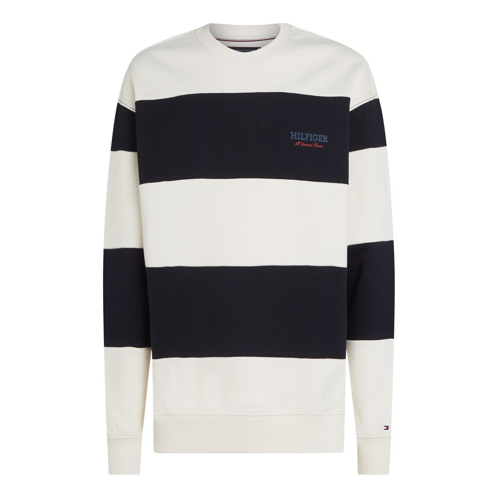 Tommy Hilfiger Sweatshirt »MONOTYPE STRIPE SWEATSHIRT« Mit Großen Blockstreifen ▷ Bestellen