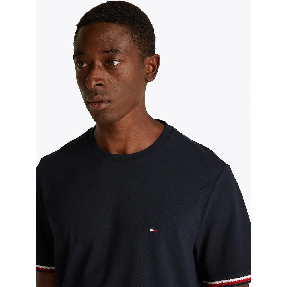 Tommy Hilfiger T-Shirt »GLOBAL STRIPE CUFF TEE«