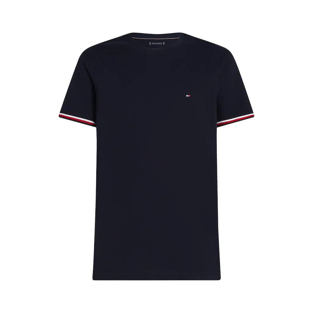 Tommy Hilfiger T-Shirt »GLOBAL STRIPE CUFF TEE«