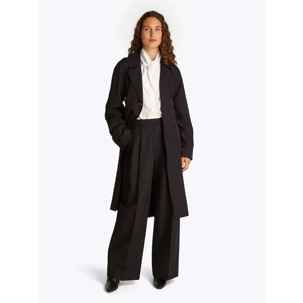 Tommy Hilfiger Trenchcoat »ESSENTIAL FLUID TRENCH« Mit Gürtel Mit Rückenpasse Mit Raglanärmel