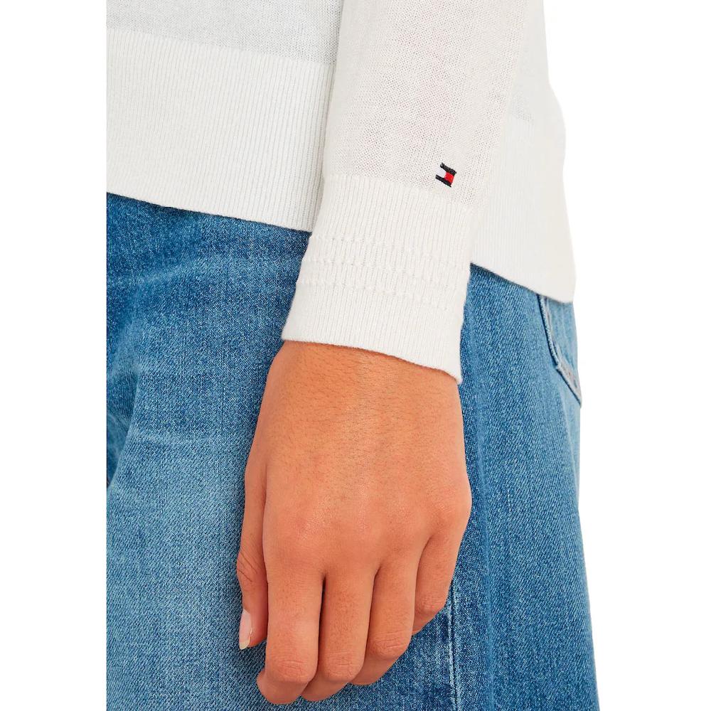 Tommy Hilfiger V-Ausschnitt-Pullover »CO JERSEY STITCH V-NK SWEATER«