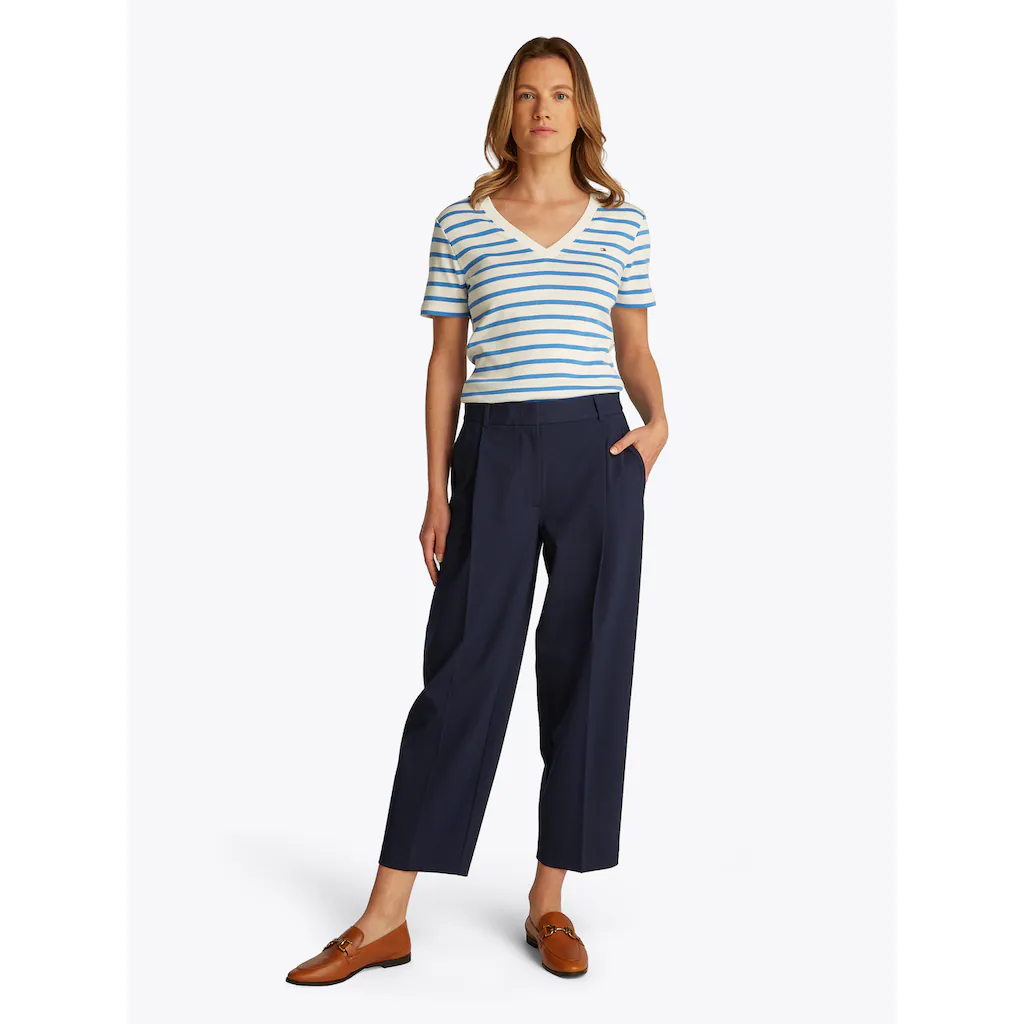 Tommy Hilfiger Webhose »Low Normal Waist Bi-Stretch« Gürtelschlaufe Elastisch Pflegeleicht Bügelfrei Business Casual