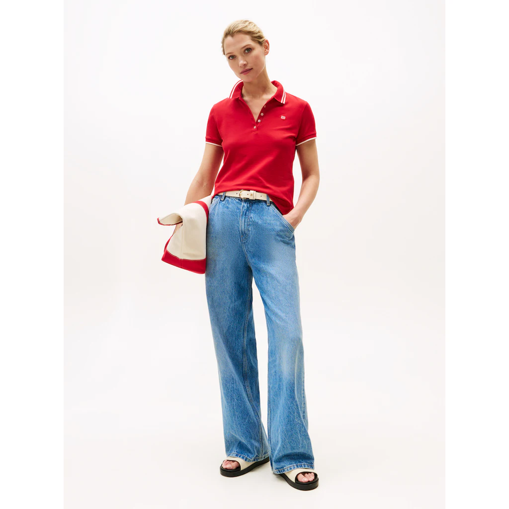 Tommy Hilfiger Weite Jeans »Loose Wide Leg Regular Waist« Mit Tommy Hilfiger Logo-Badge