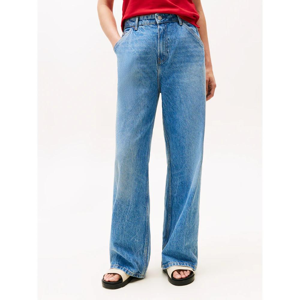 Tommy Hilfiger Weite Jeans »Loose Wide Leg Regular Waist« mit Tommy Hilfiger Logo-Badge