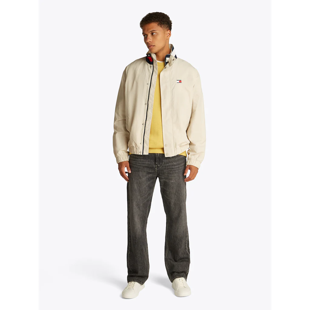 Tommy Jeans Allwetterjacke »TJM DNA COLLAR ESS JACKET« Ohne Kapuze Mit Rundhalsausschnitt ▷ Für