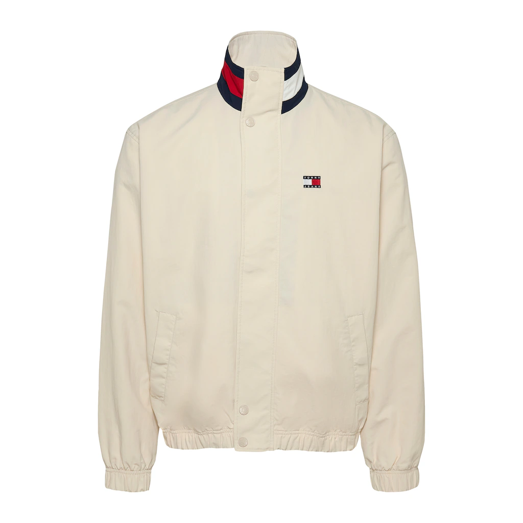 Tommy Jeans Allwetterjacke »TJM DNA COLLAR ESS JACKET« Ohne Kapuze Mit Rundhalsausschnitt ▷ Für
