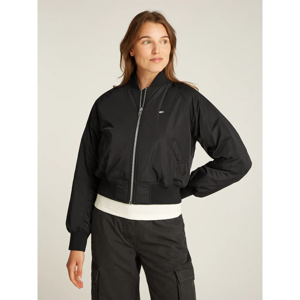 Tommy Jeans Bomberjacke mit leichter Wattierung mit Logostickerei