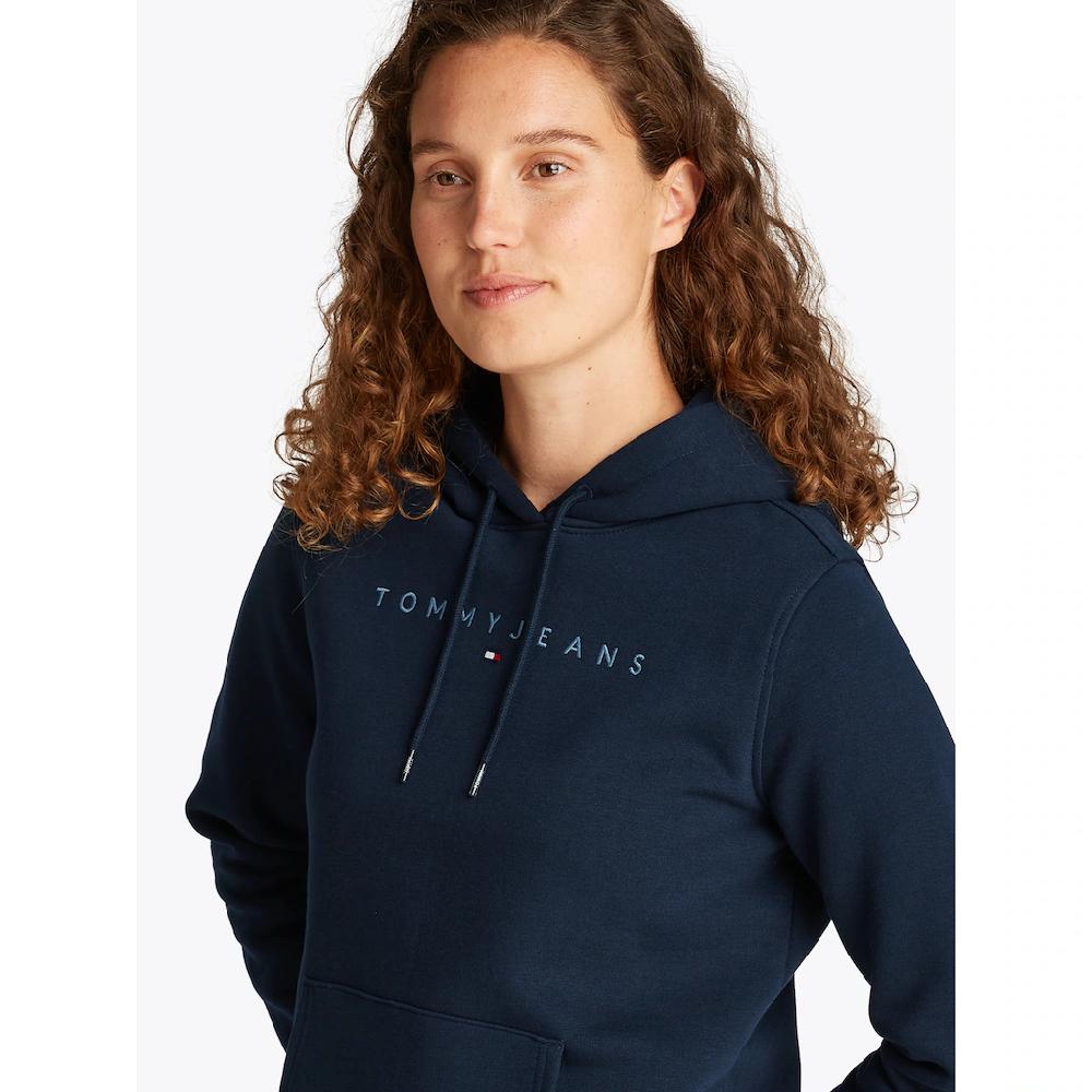 Tommy Jeans Curve Kapuzensweatshirt »TJW REG TONAL LINEAR HOODIE EXT« In Großen Größen Kapuze Logostickerei