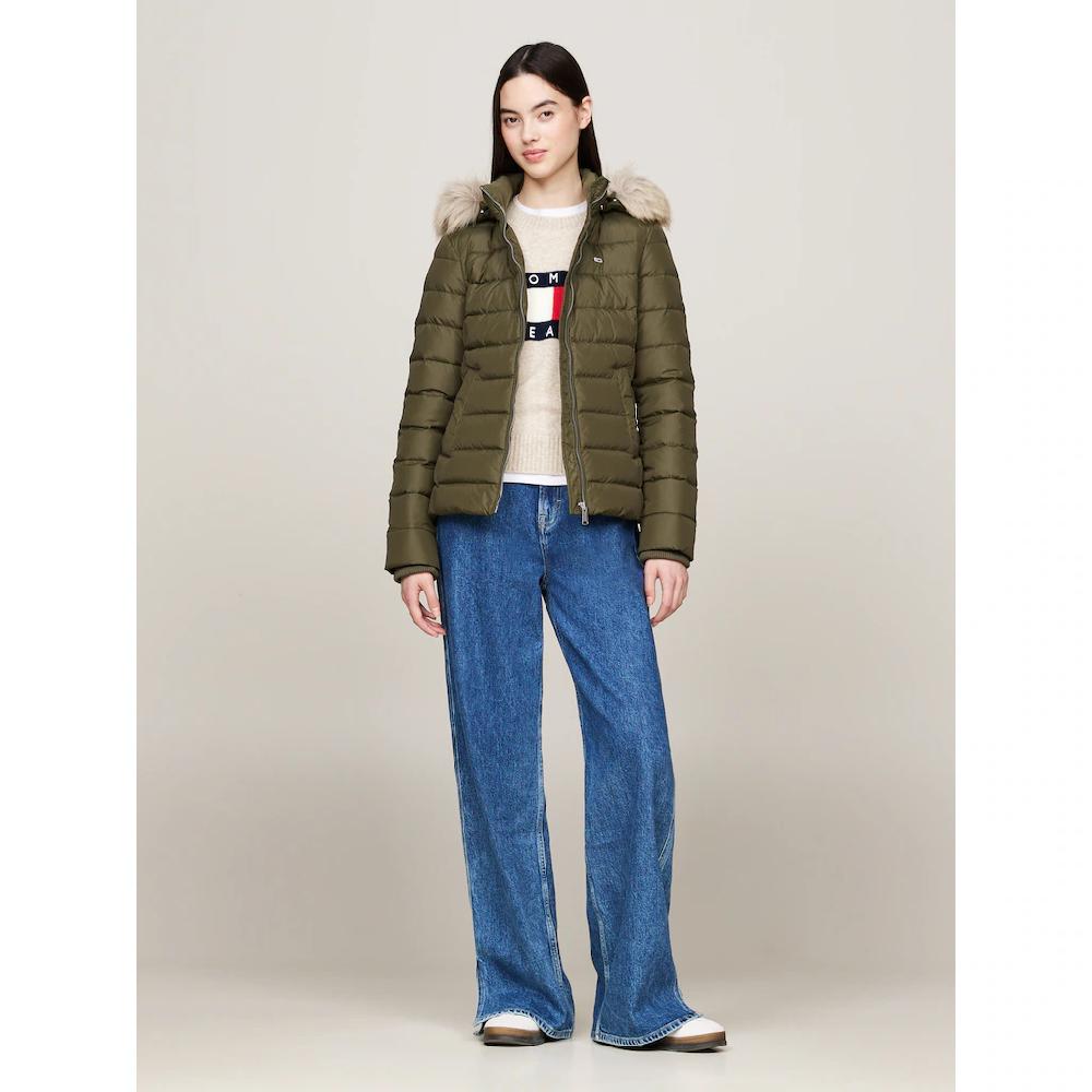 Tommy Jeans Curve Steppjacke »TJW BASIC HOODED DOWN JACKET EXT« Mit Kapuze In Großen Größen Mit Kapuze
