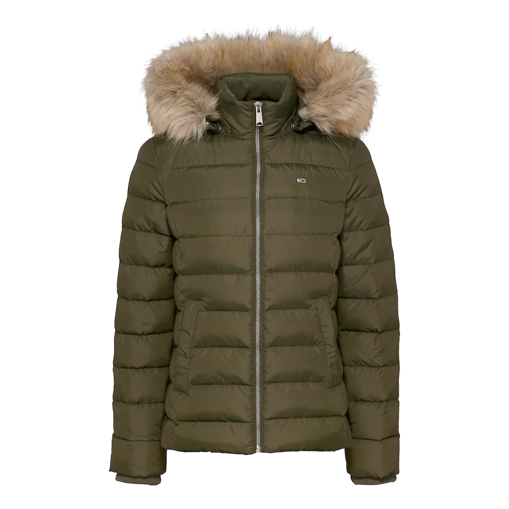Tommy Jeans Curve Steppjacke »TJW BASIC HOODED DOWN JACKET EXT« Mit Kapuze In Großen Größen Mit Kapuze
