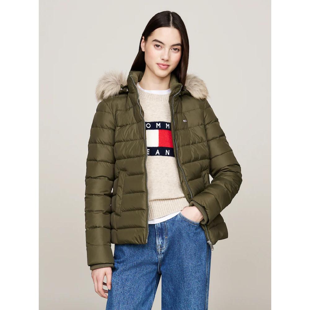 Tommy Jeans Curve Steppjacke »TJW BASIC HOODED DOWN JACKET EXT« mit Kapuze in Großen Größen mit Kapuze