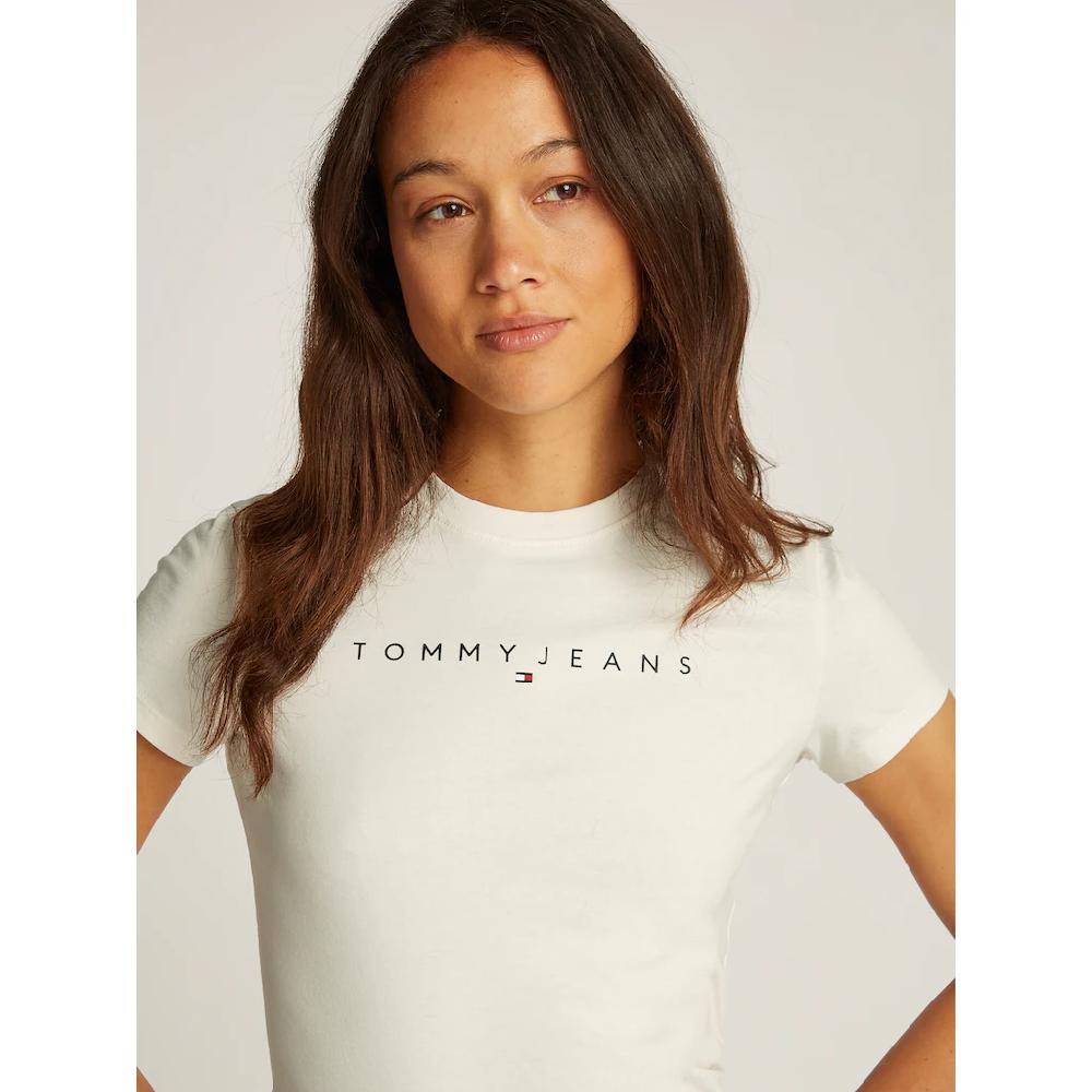 Tommy Jeans Curve T-Shirt »TJW SLIM LINEAR TEE EXT« In Große Größen