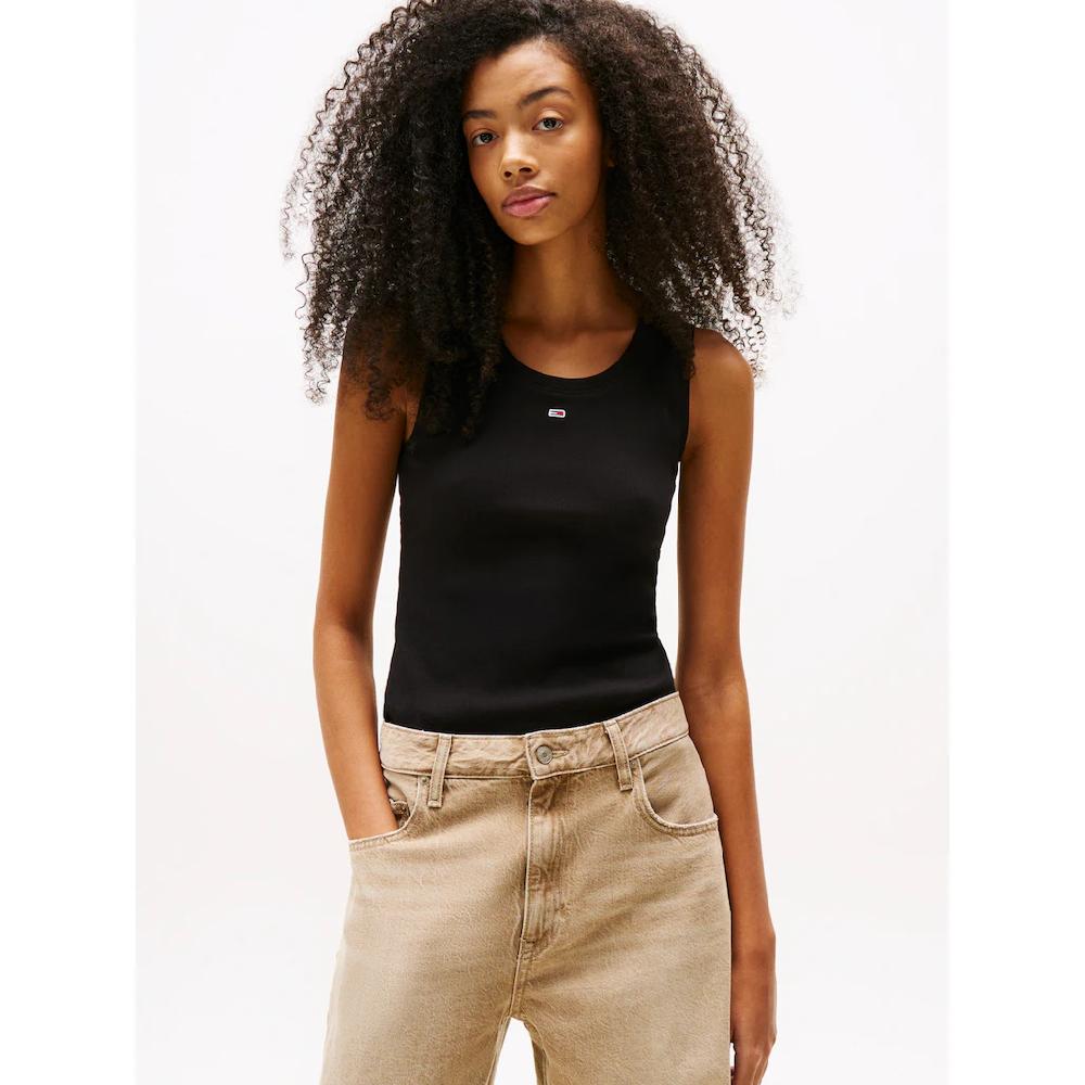 Tommy Jeans Curve Tanktop »TJW ESSENTIAL RIB TANK EXT« In Großen Größen Rippware