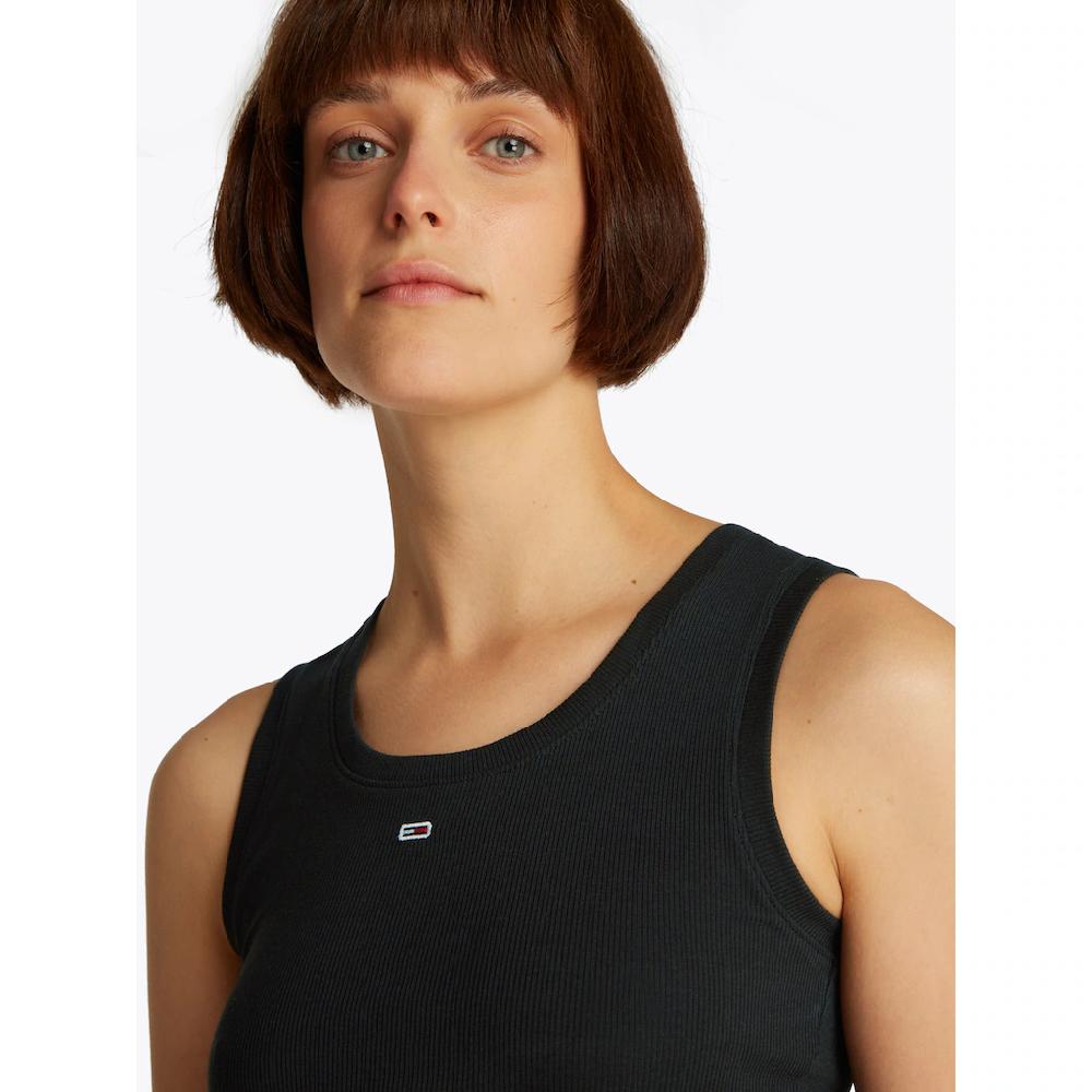 Tommy Jeans Curve Tanktop »TJW ESSENTIAL RIB TANK EXT« In Großen Größen Rippware