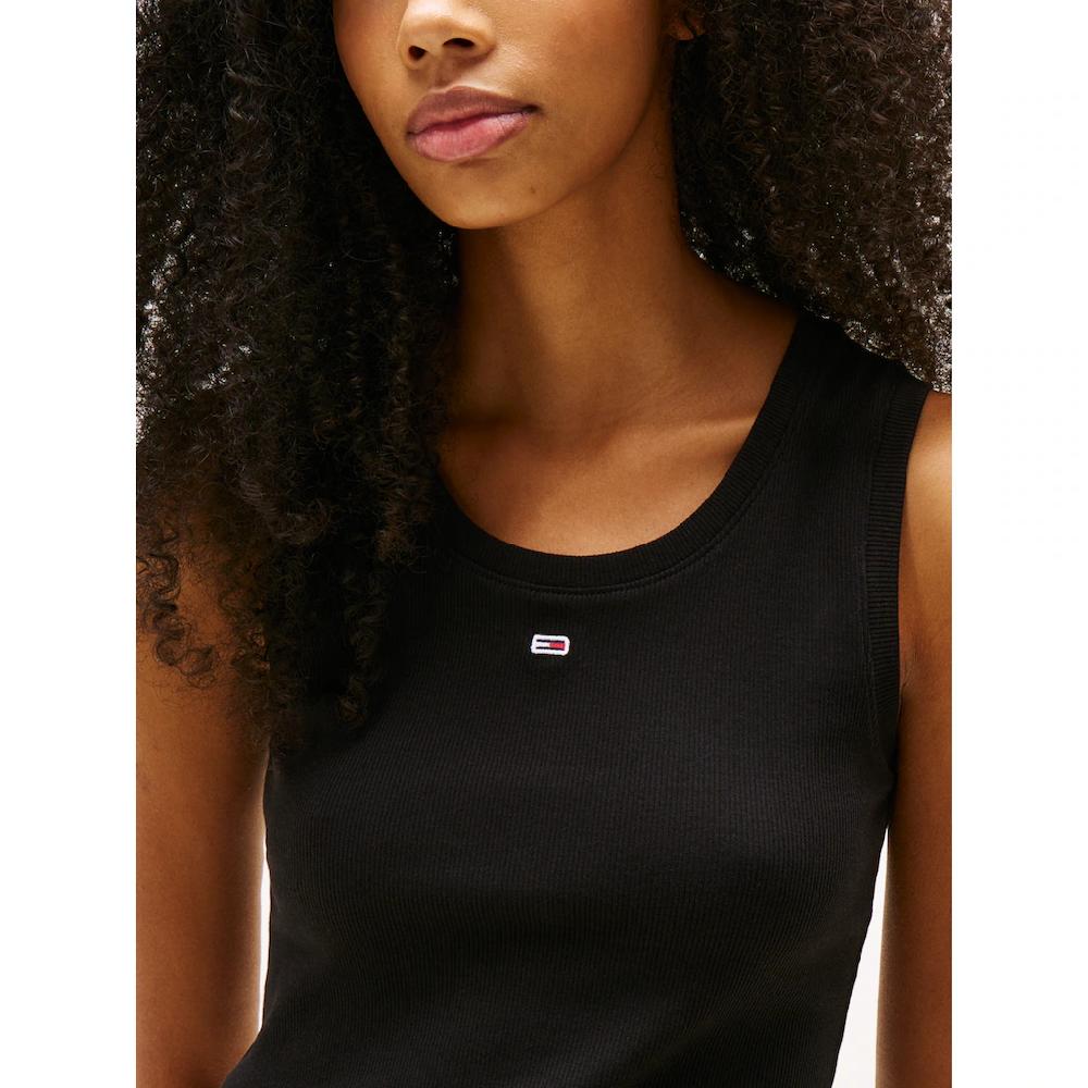 Tommy Jeans Curve Tanktop »TJW ESSENTIAL RIB TANK EXT« In Großen Größen Rippware