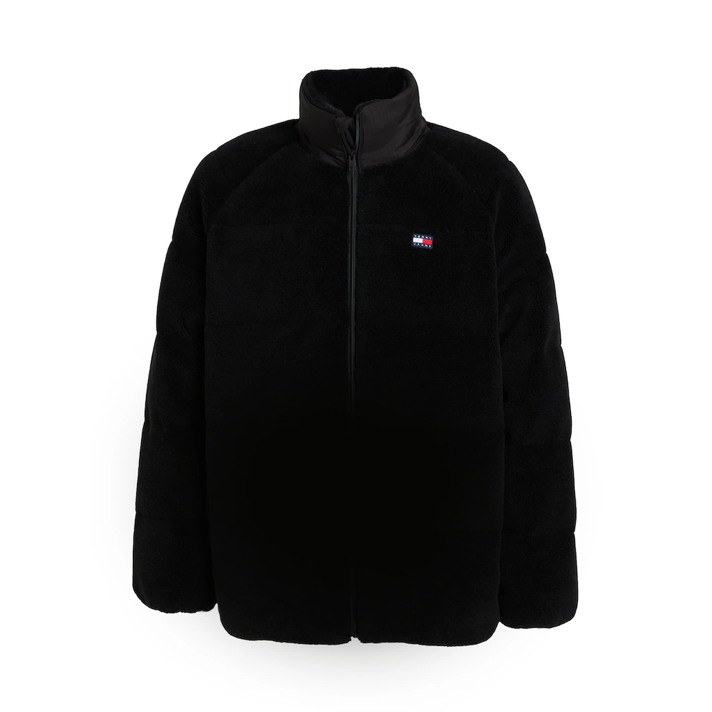Tommy Jeans Fleecejacke »TJM POLY TEDDY PUFFER EXT« besticktes Markenlogo auf Brusthöhe ▷ für