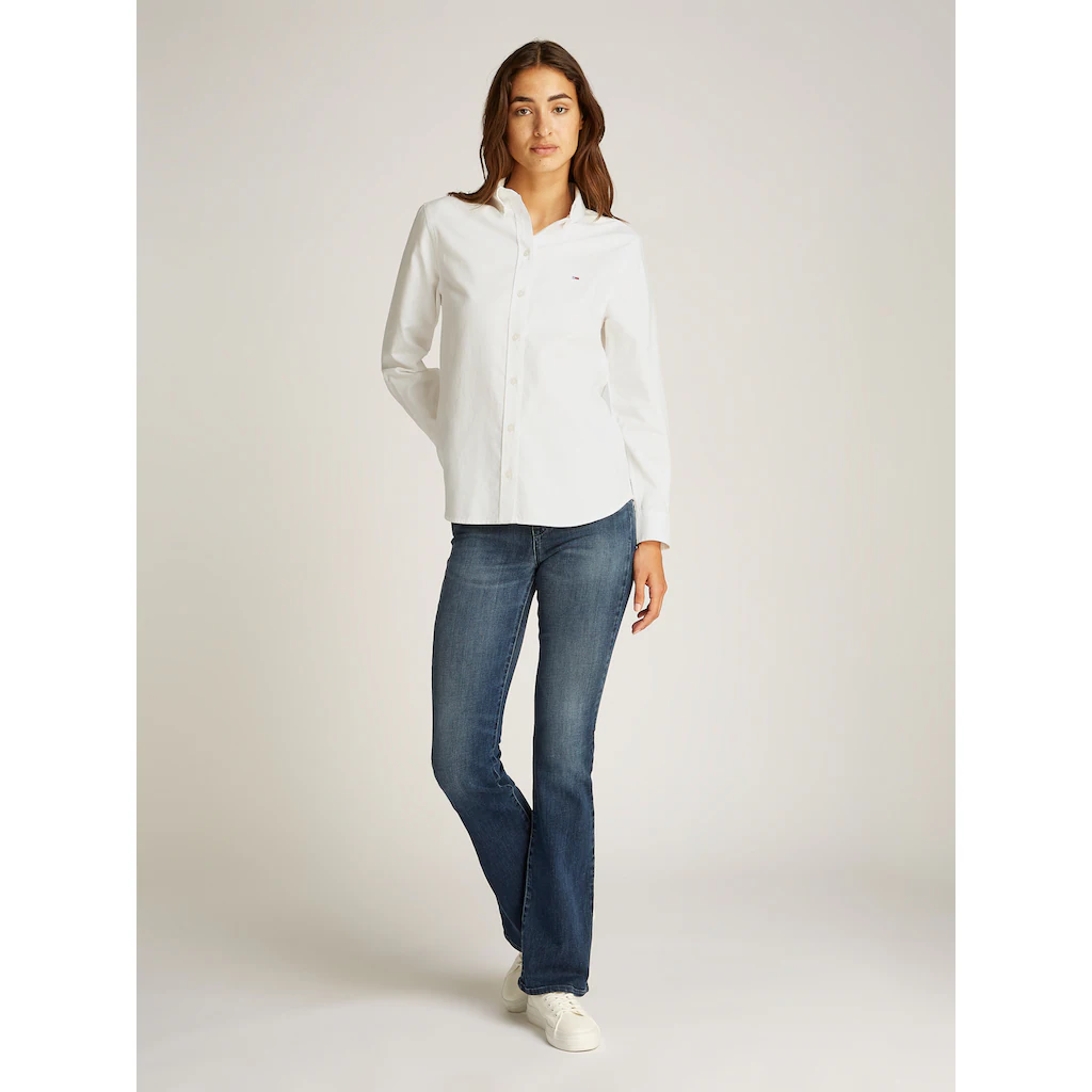 Tommy Jeans Hemdbluse »TJW REG OXFORD SHIRT« Mit Logostickerei
