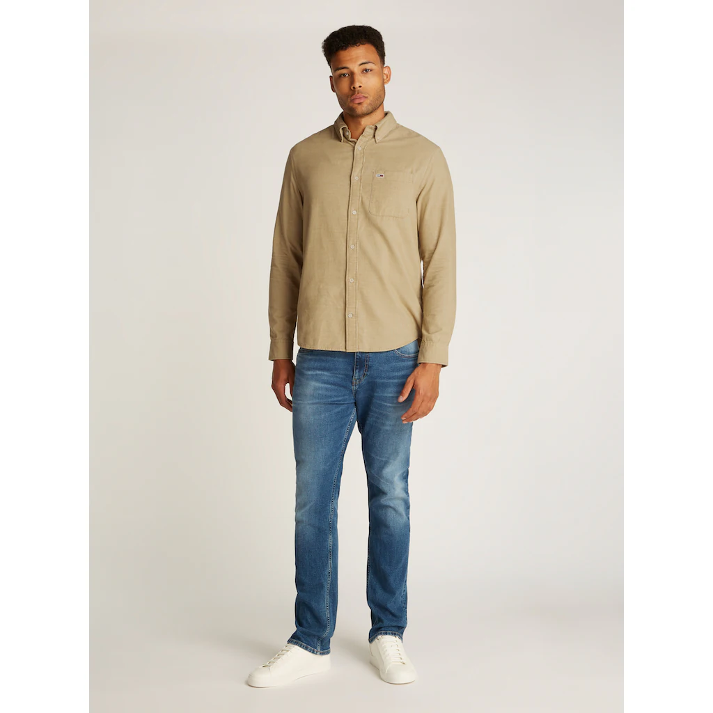 Tommy Jeans Hemdjacke »TJM ENTRY CORD SHIRT EXT« Mit Brusttasche Und Logostickerei ▷ Kaufen