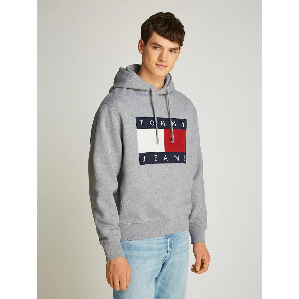 Tommy Jeans Hoodie »TJM MELANGE FLAG HOODIE« mit großem Logo ▷ kaufen