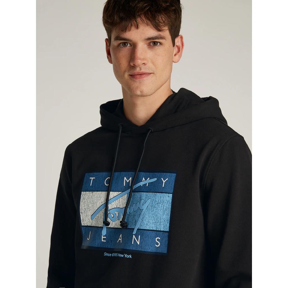 Tommy Jeans Hoodie »TJM REG DNA FLAG TWIST HOOD EXT« Mit Großem Logo ▷ Bestellen