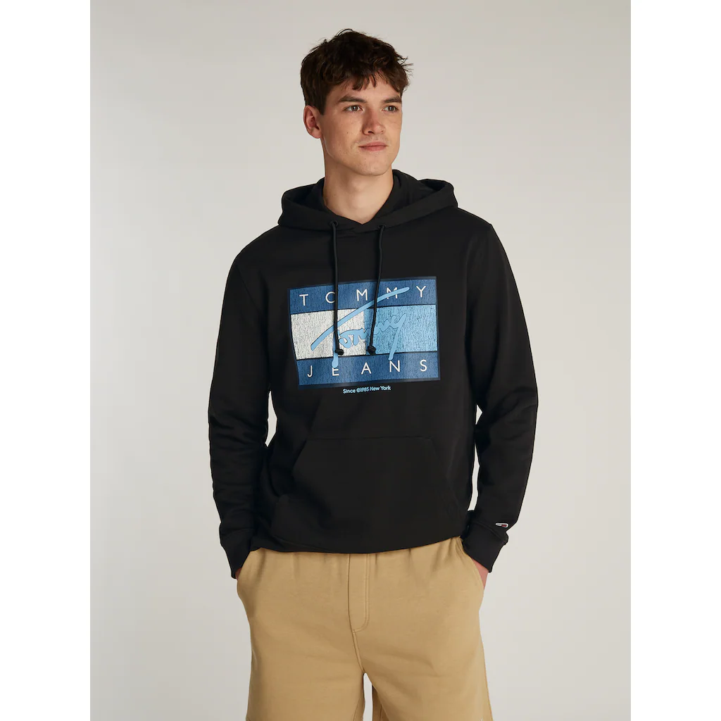 Tommy Jeans Hoodie »TJM REG DNA FLAG TWIST HOOD EXT« mit großem Logo ▷ bestellen