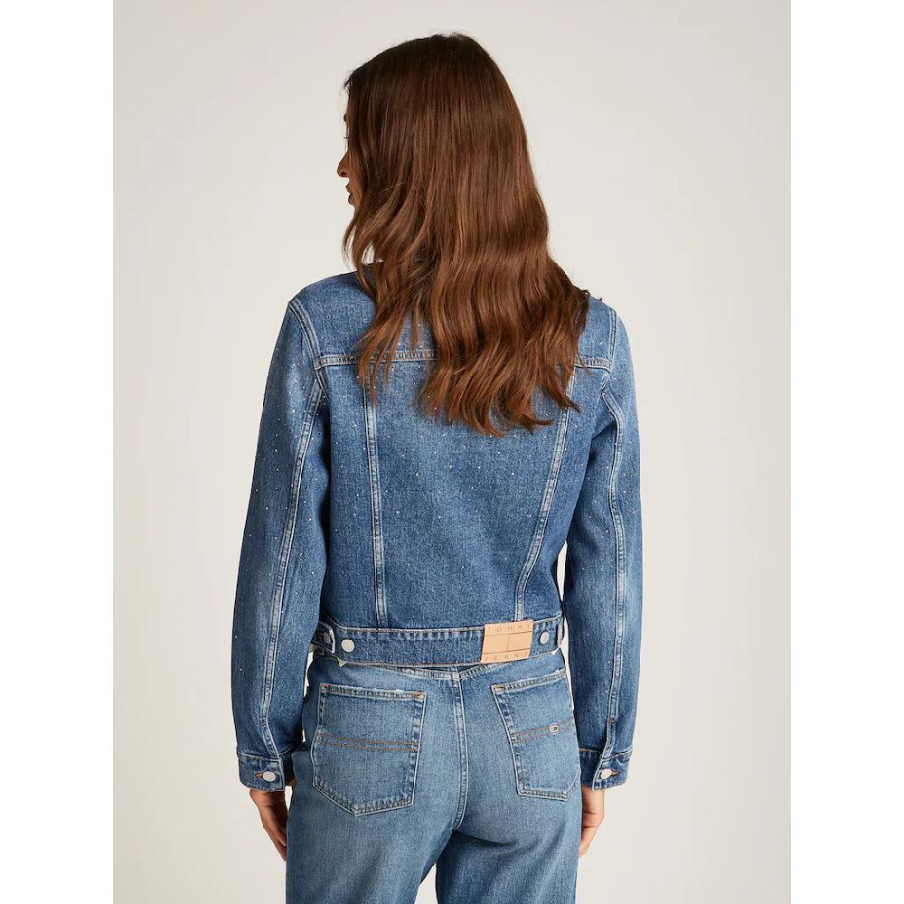 Tommy Jeans Jeansjacke »CLASSIC TRUCKER JACKET AI6136« Mit Typischen Trucker Details Mit Schmucksteinen