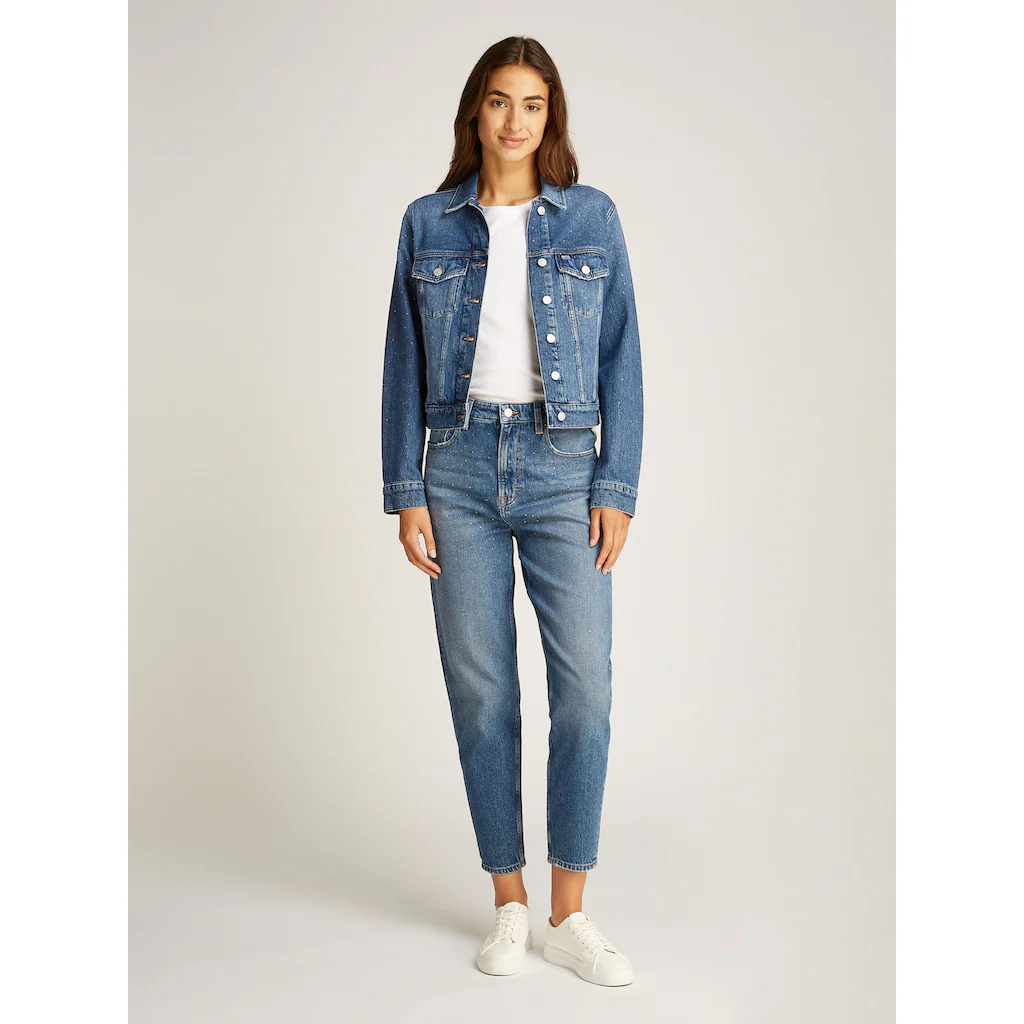 Tommy Jeans Jeansjacke »CLASSIC TRUCKER JACKET AI6136« Mit Typischen Trucker Details Mit Schmucksteinen