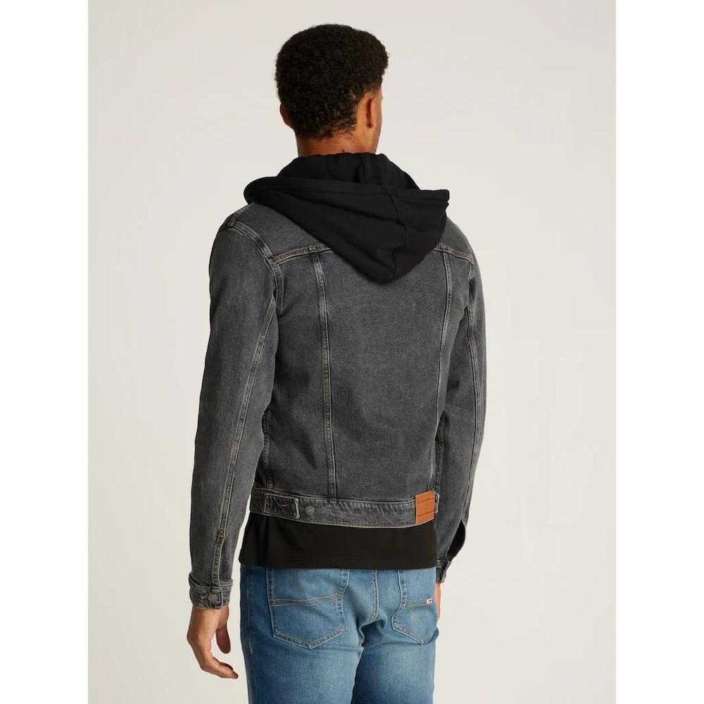 Tommy Jeans Jeansjacke »HOODED RYAN RGL TRCKR JKT AI6184« Mit Kapuze Mit Badge ▷ Kaufen