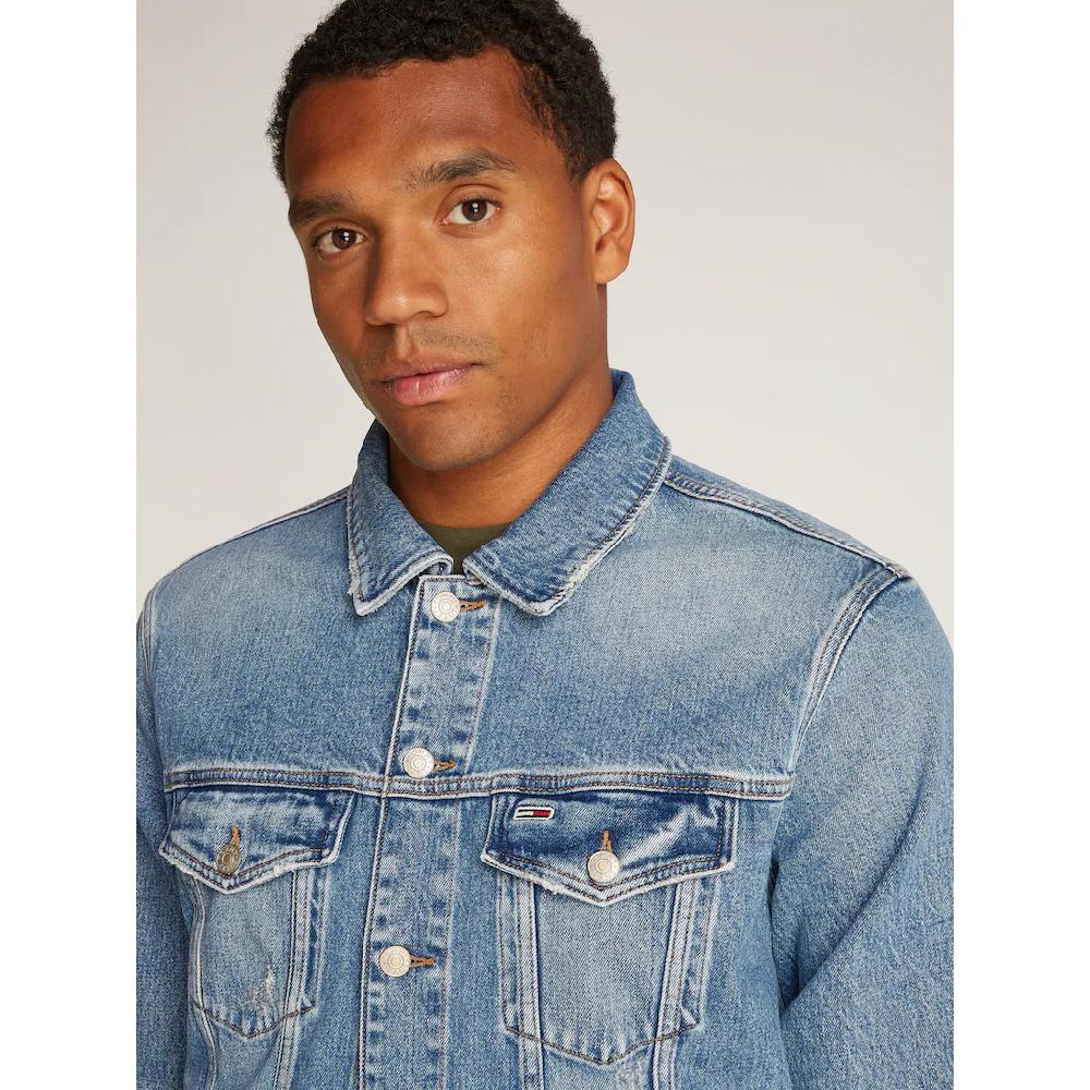 Tommy Jeans Jeansjacke »RYAN RGLR TRCKR JCKT AI6137« In Blauer Waschung ▷ Für