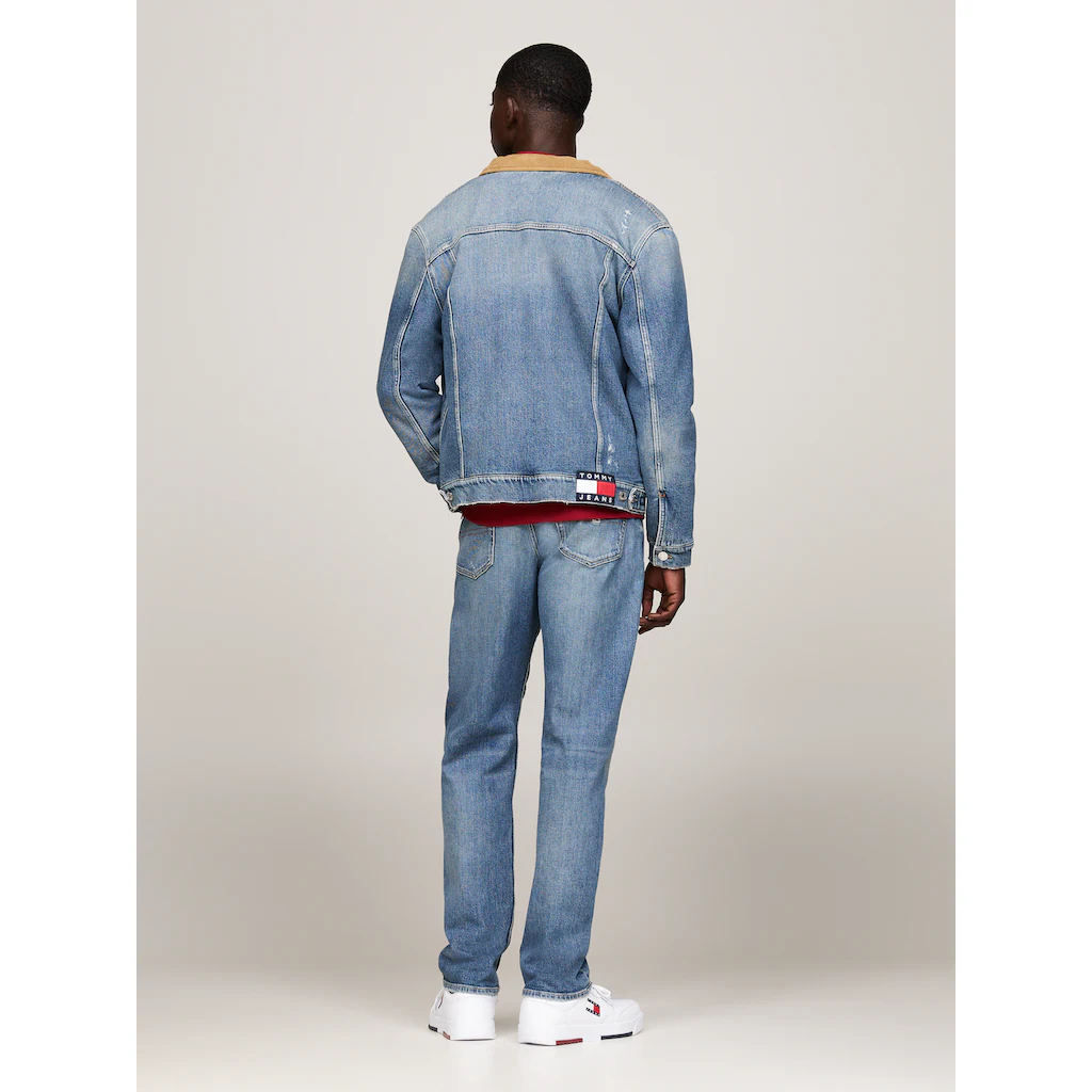 Tommy Jeans Jeansjacke »RYAN TEDDY RGLR TRCKR DH6138 EXT« Besticktes Markenlogo Am Saum ▷ Für