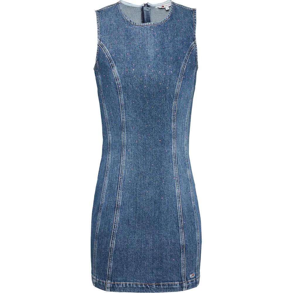 Tommy Jeans Jeanskleid »MINI DRESS AI6136« Mit Strass-Details