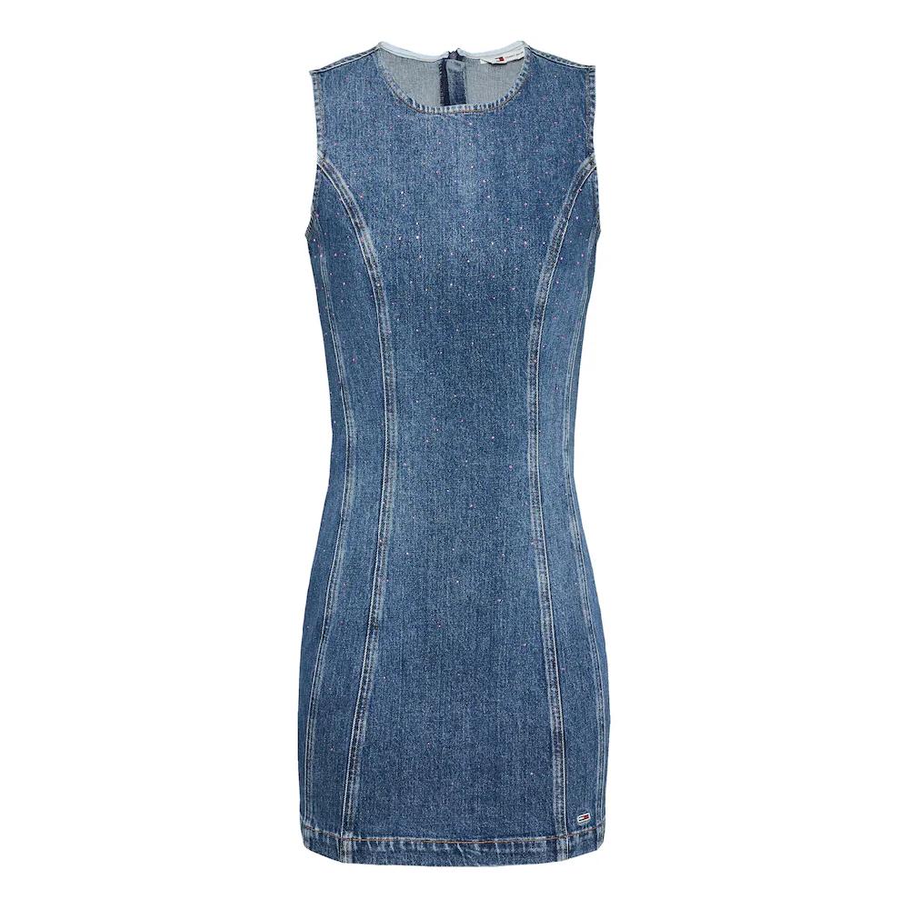 Tommy Jeans Jeanskleid »MINI DRESS AI6136« mit Strass-Details