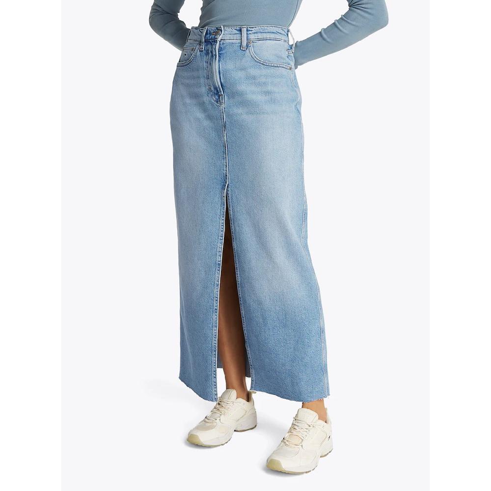 Tommy Jeans Jeansrock »CLAIRE MAXI SKIRT BI0112« in Maxi-Länge in hellblauer Waschung