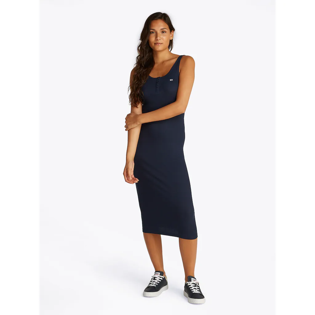 Tommy Jeans Jerseykleid »TJW BUTTON TANK DRESS« Mit Knopf