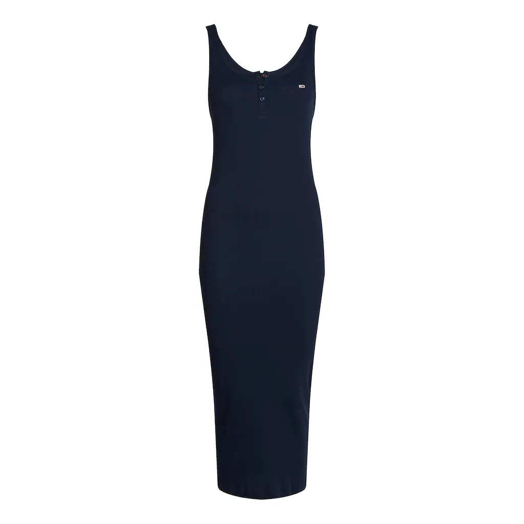 Tommy Jeans Jerseykleid »TJW BUTTON TANK DRESS« Mit Knopf