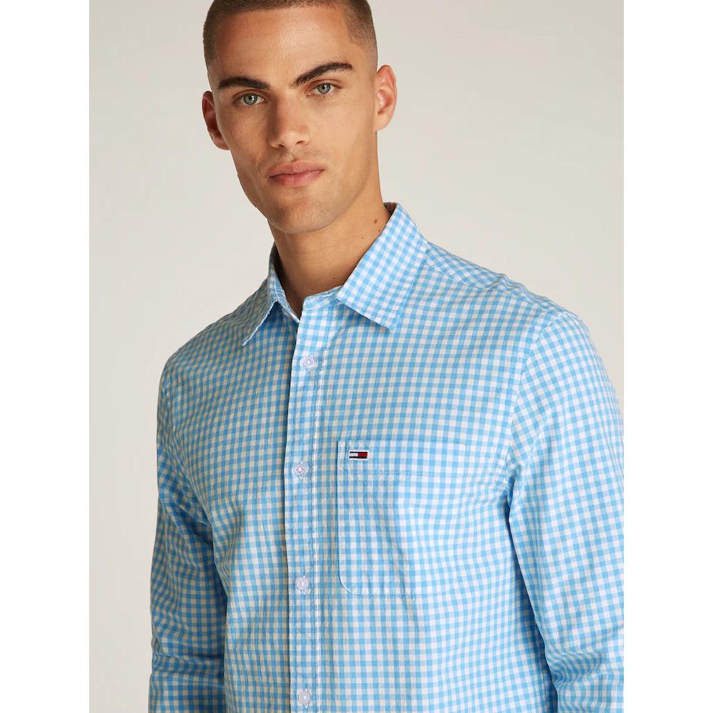 Tommy Jeans Karohemd »TJM POPLIN CHECK SHIRT« Mit Karomuster ▷ Bestellen