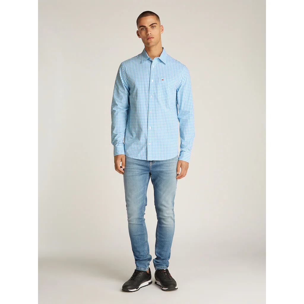 Tommy Jeans Karohemd »TJM POPLIN CHECK SHIRT« Mit Karomuster ▷ Bestellen